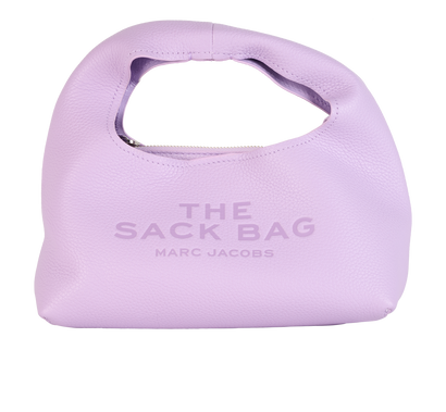 The Mini Sack Bag, &pound;170, Handbags, Purple, Leather, Front view